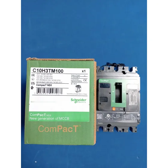 Breaker Schneider Modelo Nuevo Ajustable 3x70-100 Amp.