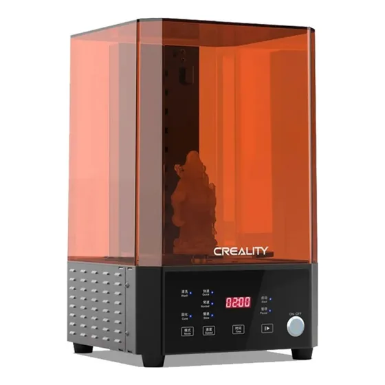 Lavadora de curadoria de resina Creality Uw-01 - Para impressão 3D em cores laranja escuro