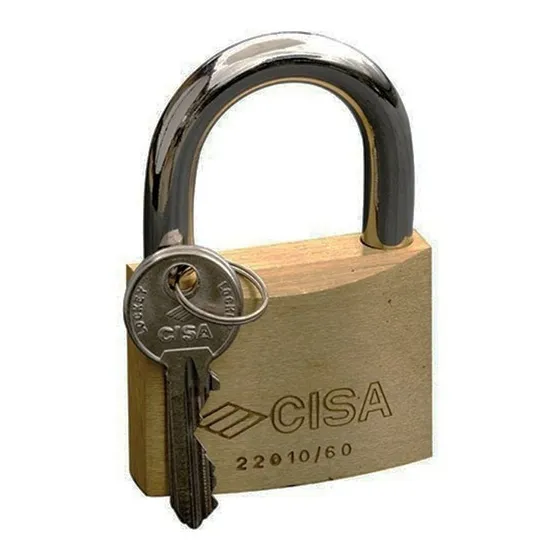 Candado Cisa 60mm Arco Laton Resistente A Segueta 2 Llaves