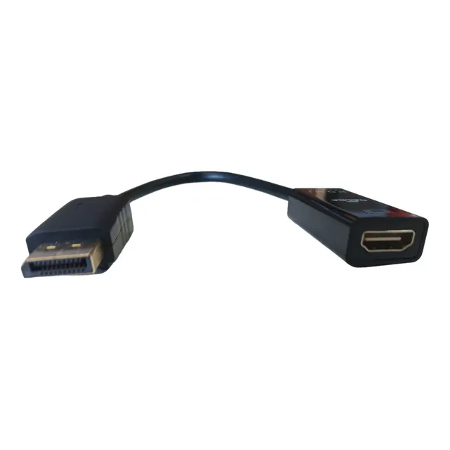 Cable Adaptador Display Port A Hdmi (dp To Hdmi Adapter) Color Negro