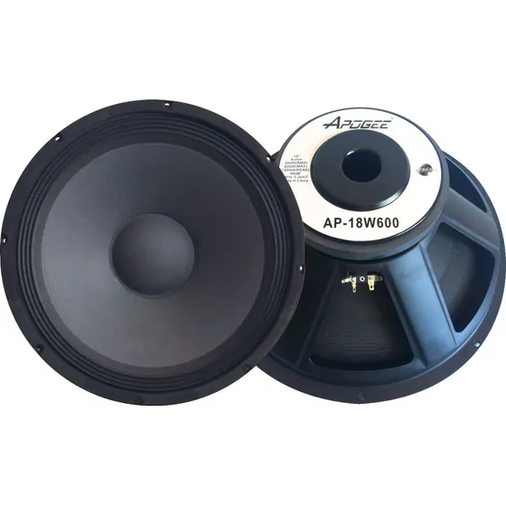 Woofer 18 Pulgadas Apogee Ap18 600w 18 Pulgadas 8 Ohms Color Negro