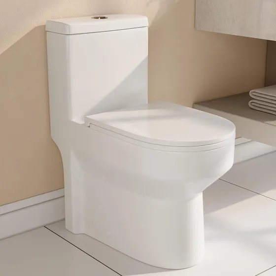 Inodoro Compacto Para Baños Pequeños Con Descarga Doble De 0