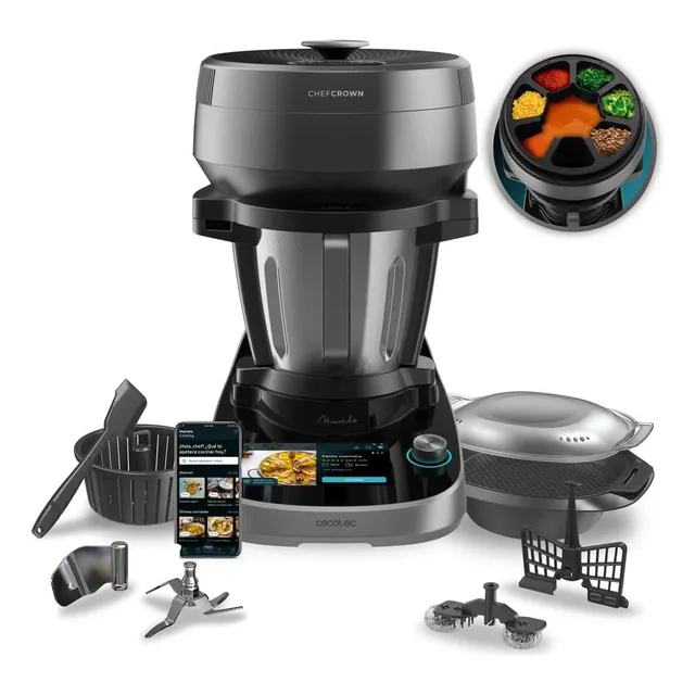 Robot De Cocina Multifunción 1700 W, 45 Funciones, Recetario