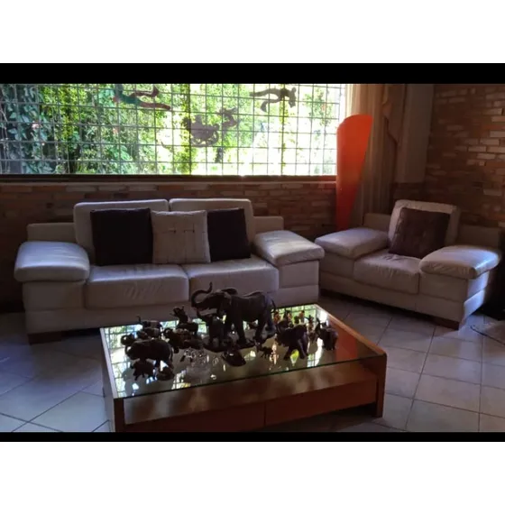 Juego Mueble 2 Y 1 Puesto Piel Colombiana+ Mesa Centro 
