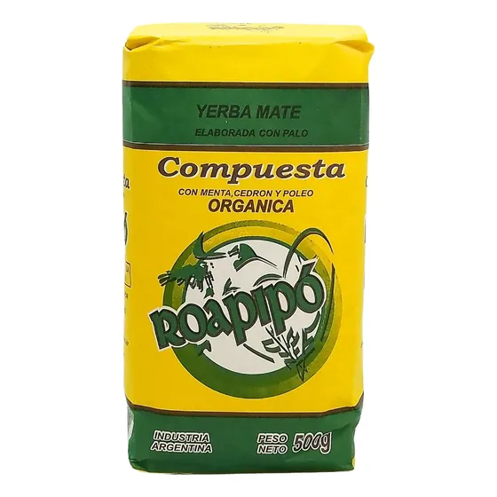 Yerba Mate Organica Roapipo C/hierbas 6 X 500 Gr