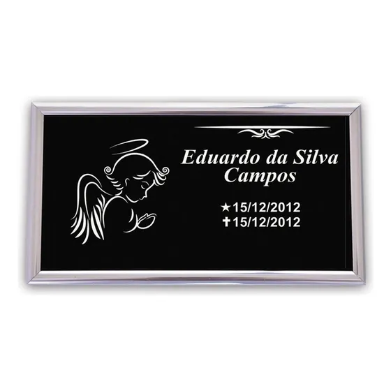 Placa Lápide P/ Túmulo - Modelo 043 Infantil