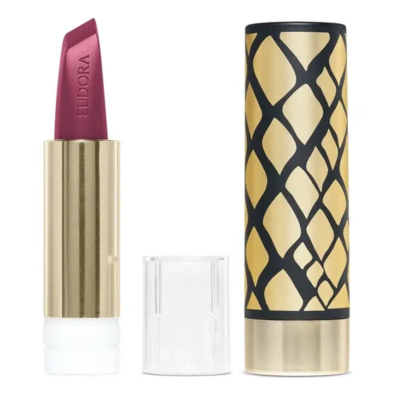 Kit elegante y auténtico: lápiz labial rosa de 3,4 g y funda negra auténtica