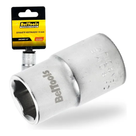 Soquete Sextavado 1/2 15mm Beltools