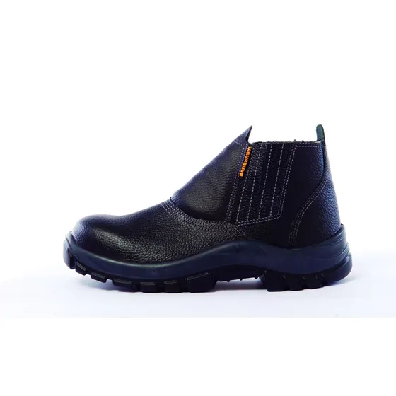 Zapato Botín Cuero Elastizado S/cordón Punta Acero Worksafe-