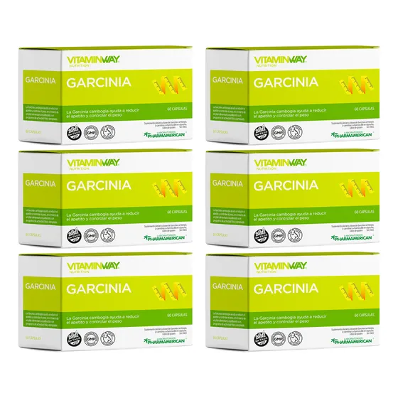 Vitamin Way X6 Cajas Garcinia Cambogia Reduce Apetito X60 6c