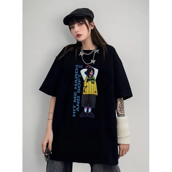 Remera ALG Sin Género - Billie Eilish Hit Me Hard And Soft 2