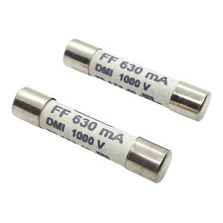 2 Pzas Fusible Multímetro Ff 6.35x32mm 315, 500, 630, 800 Ma 2 Pzas Fusible Multímetro Ff 6.35x32mm 315, 500, 630, 800 Ma