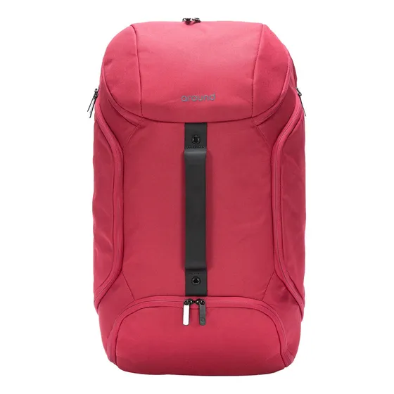 Mochila Nomade Around Color Rojo Diseño De La Tela Unicolor