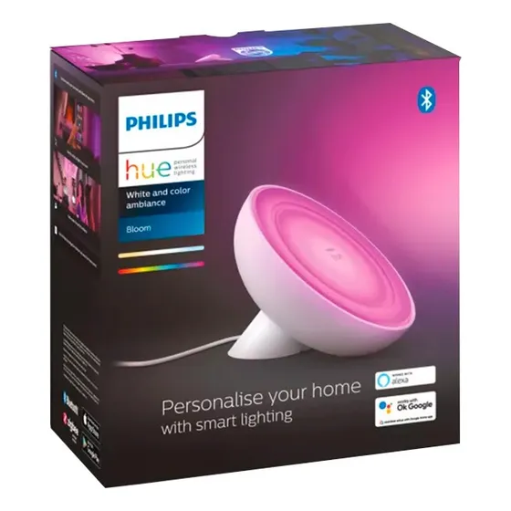 Lámpara Inteligente De Mesa Philips Hue Bloom Multicolor