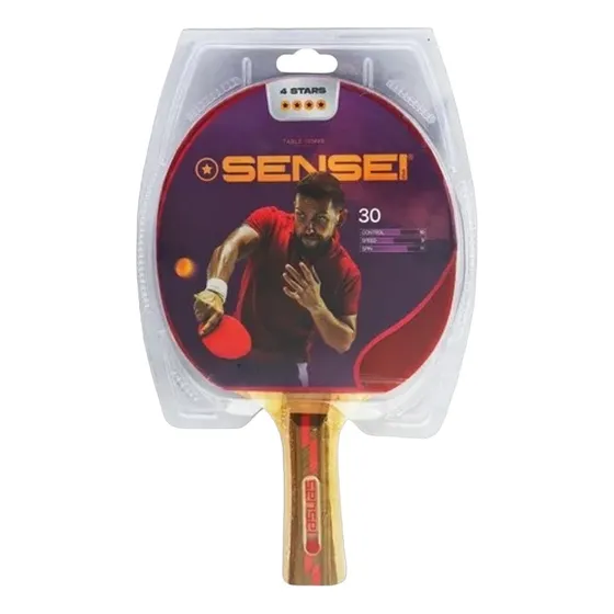 Paleta Ping Pong Sensei 4 Stars Tenis De Mesa Profesional