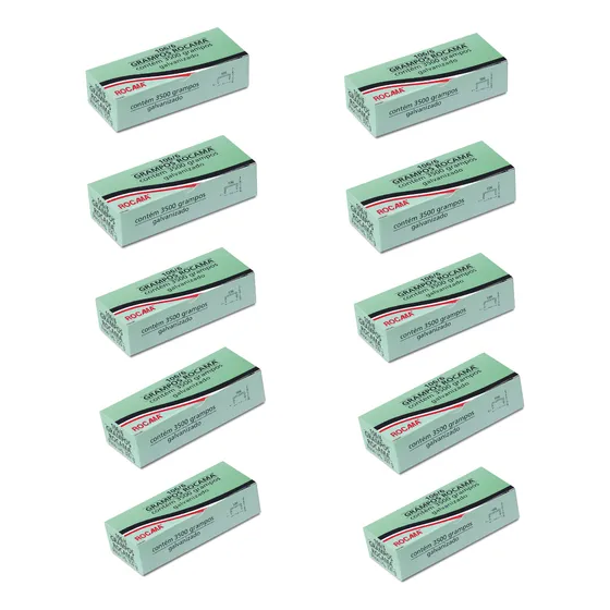 Kit Grampo 106/6 Galvanizado Rocama (10 X 3500 Grampos)