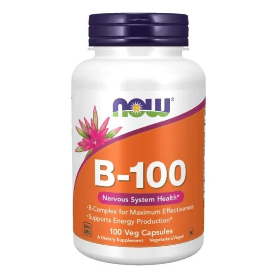 B-100 Complejo B, 100 Caps, Now,