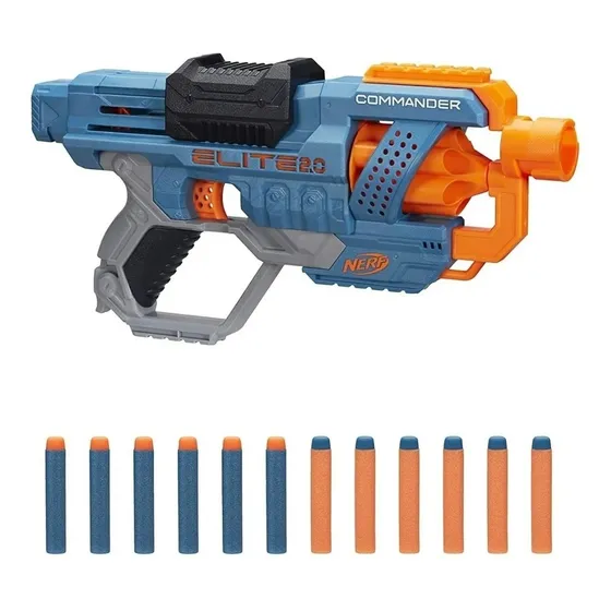 Pistola Nerf Elite 2.0 Commander 12 Dardos Hasbro