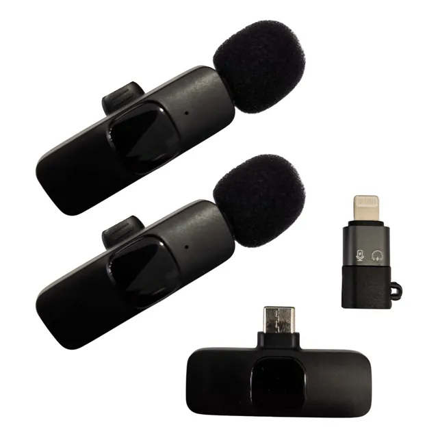 Micrófono Inalámbricox2 Solapero Celulares Usb - El Rey