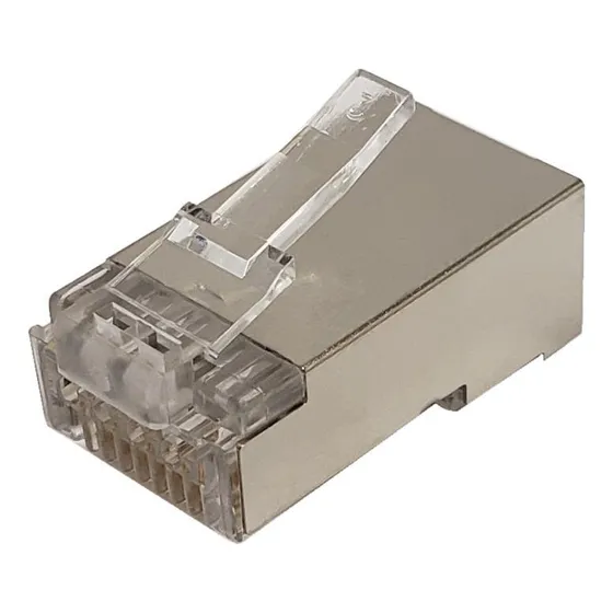 Conector Rj45 Cat6a Blindado Pass Through Pasantes Lanpro