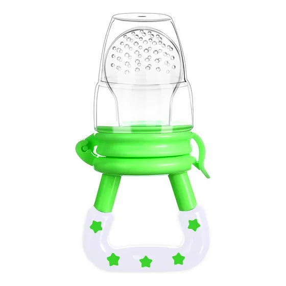 Chupete Alimentador Con Frutas Para Bebes Infantil Color Verde Talle del chupete M