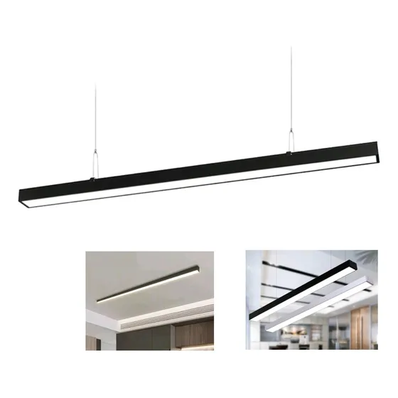 Lampara Colgante Lineal 120cm 24w Colgante /sobrepuesta