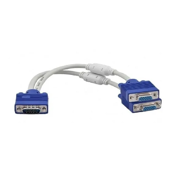 Cable Splitter Vga Svga 1 Macho  2 Hem 