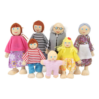 Casa De Muñecas De Madera Para Familia, Linda Simulación, 7 Casa De Muñecas De Madera Para Familia, Linda Simulación, 7