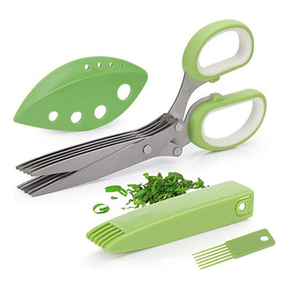 Nuevo Tijeras For Hierbas Con 5 Cuchillas, Utensilios De Nuevo Tijeras For Hierbas Con 5 Cuchillas, Utensilios De
