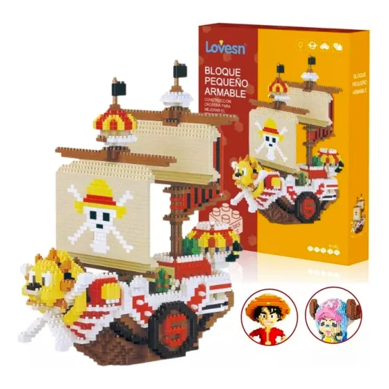 Rompecabezas 3d Bloques Armables Luffy One Piece Mini Blocks