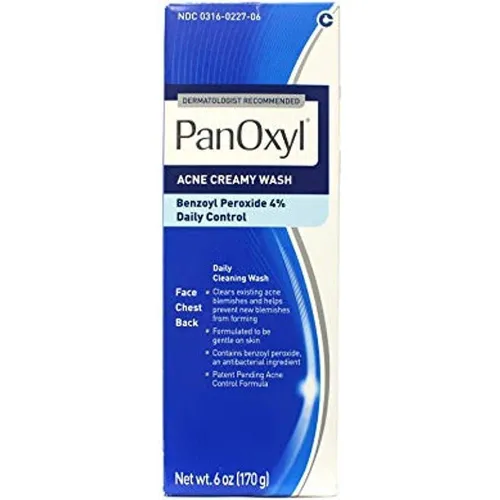 Panoxyl 4% Benzoyl Peroxide Acne Creamy Wash 6 Oz Paquete D