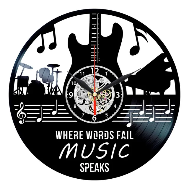 Reloj Vinilo Musical  Arte Discografico Decoracion Pared