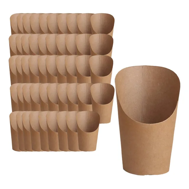 Caja For Hornear, Soporte For Vasos De Papel Kraft, Conos