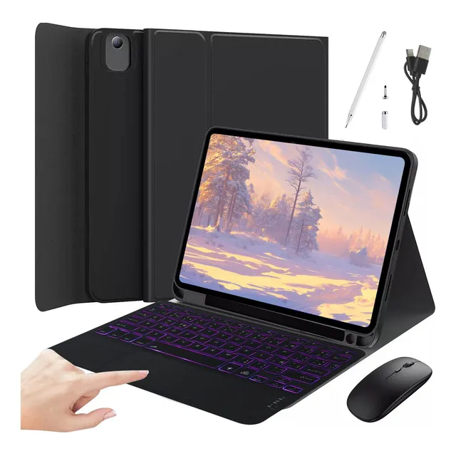Funda Tablet Para iPad 10.2 9ª/8ª/7ª Gen Con Lápiz Mouse