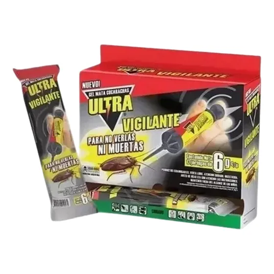 Gel En Jeringa Mata Cucarachas Vigilante Veneno Cebo Maria