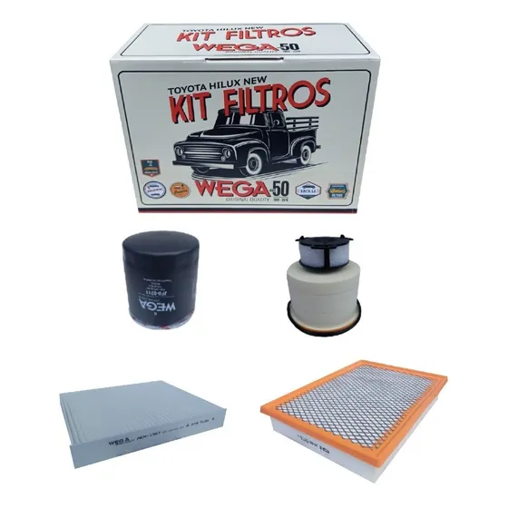 Kit De Filtros Wega Toyota Hilux 2,8td 2,4 Td 2016 2017 2018