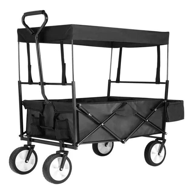 Carrito Carro Plegable Playa Jardin Compras Con Techo