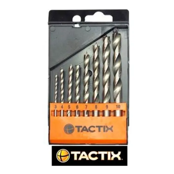 Juego De Brocas Hss Madera 3 A 13 Mm. Tactix