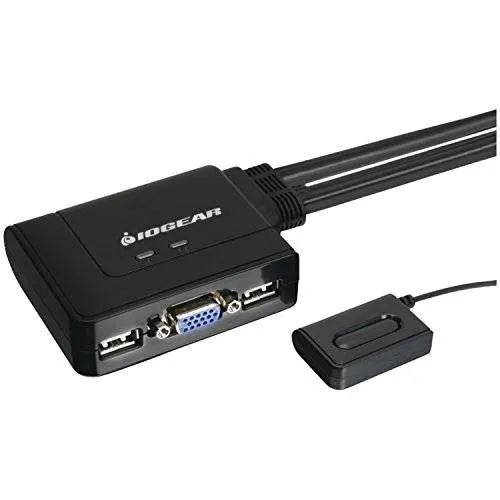 Iogear 2 Puertos Usb Kvm Switch Con Cables Y Gcs22u Remoto (