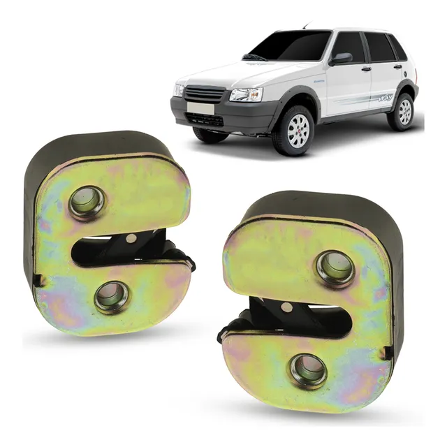 Par Fechadura Externa Porta Fiat Uno Mille 2000 2001 2002