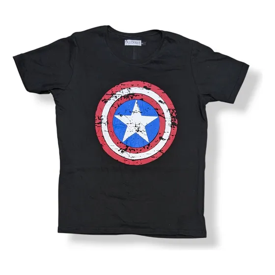 Remera Teens Escudo Capitan Algodon Premium