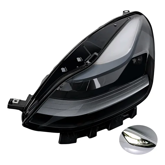 Faro Delantero Led Completo Para Tesla 3 Base Mayor Largo