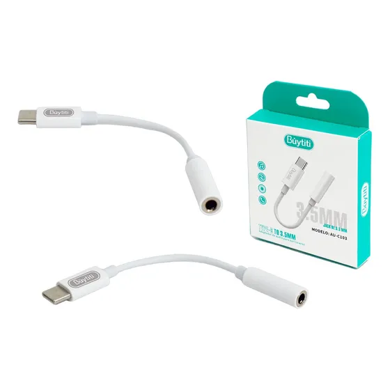 Adaptador Audifonos Convertidor Usb Tipo C A Auxiliar 3.5 Mm