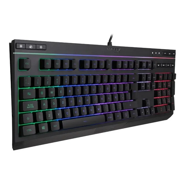 Teclado Hyperx Alloy Core Rgb Gaming Color del teclado Negro Idioma Español Latinoamérica