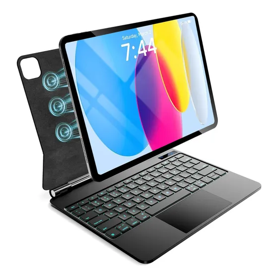 Funda Con Teclado Mágico Para iPad 10th / 11th Con Ñ