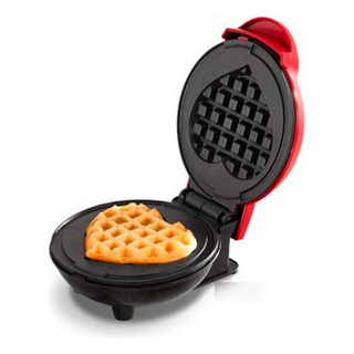 Waflera Mini Personal 350 W Eléctrica Forma Corazón Waflera Mini Personal 350 W Eléctrica Forma Corazón