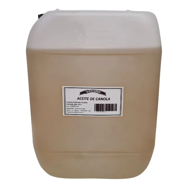Aceite De Canola 20 Litros Dartana,aceite Vegetal Comestible