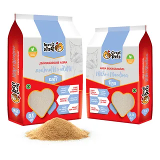 Kit 2 Areias Para Gatos HigiĂȘnica BiodegradĂĄvel 2kgs Por Pacote Kit 2 Areias Para Gatos HigiĂȘnica BiodegradĂĄvel 2kgs Por Pacote