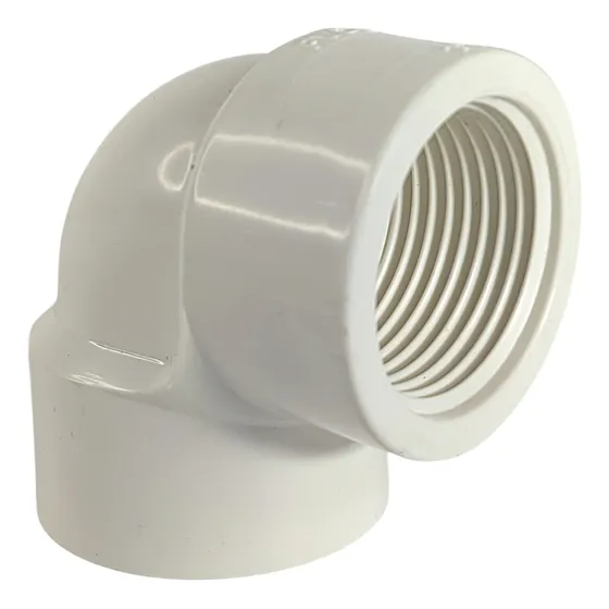 Codo Pvc 1/2  Agua Fría 90° Roscado X5 Unidades