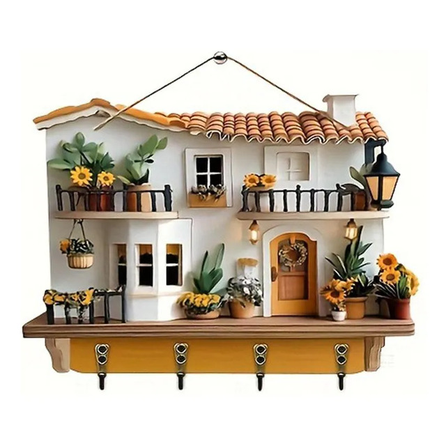 Porta-chaves Bonito Ctdwnt, Chave Decorativa De Chalé De Gir